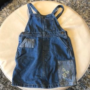Ralph Lauren Polo Vintage 90’s Y2K Patchwork Overalls Girls Jumper Dress 4T